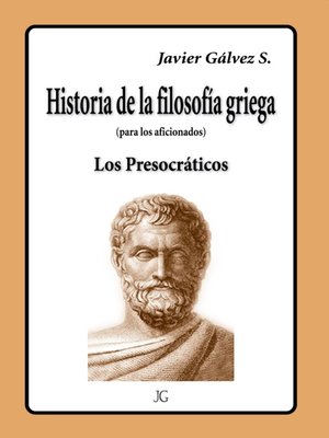 cover image of HISTORIA DE LA FILOSOFIA GRIEGA